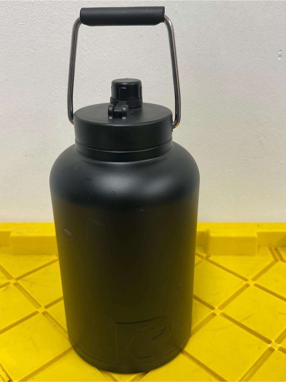 RTIC Outdoors One Gallon Insulated Jug Bottle With Handle Black Hydration Hiking